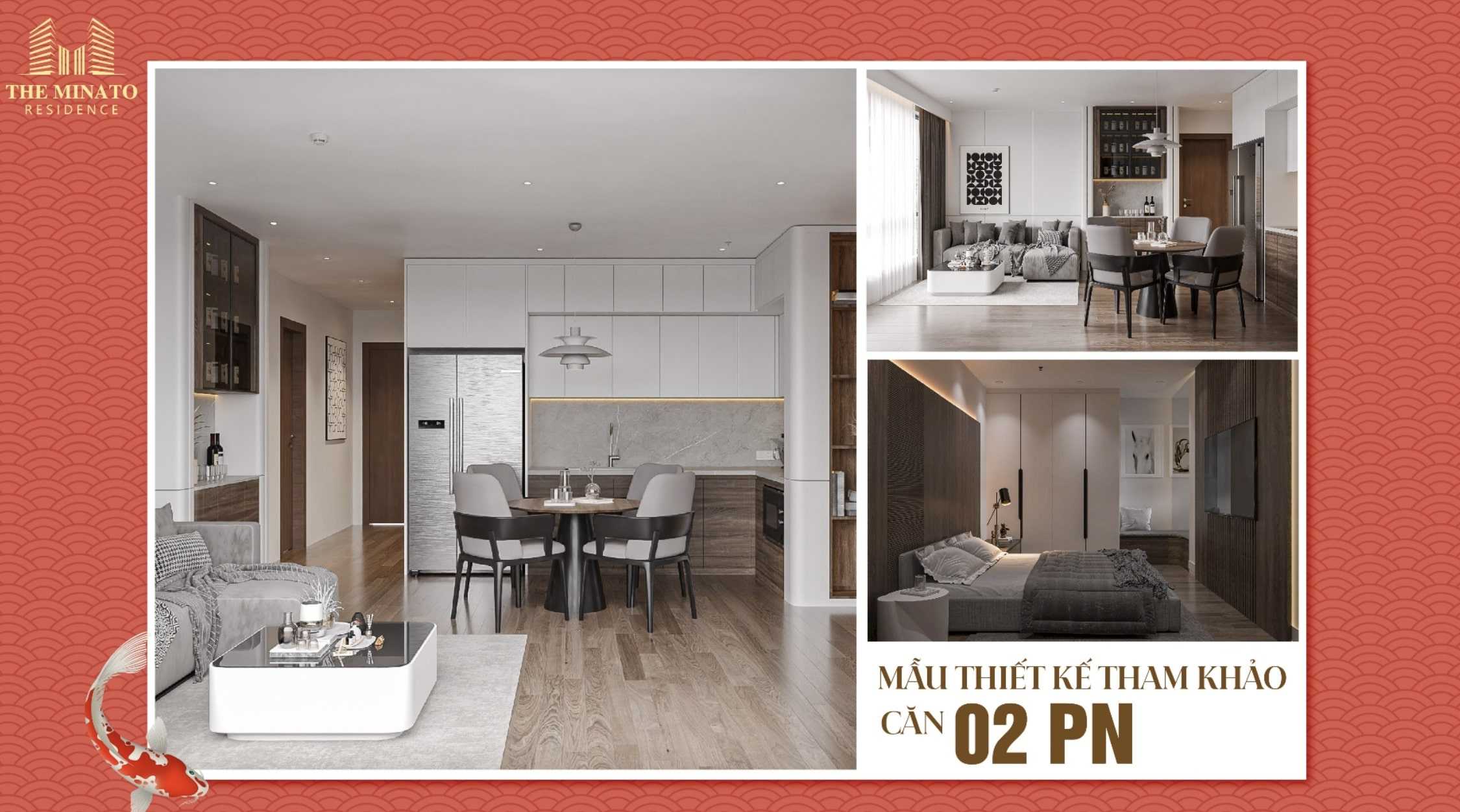 Căn hộ 2 PN tại chung cư Minato Hải Phòng